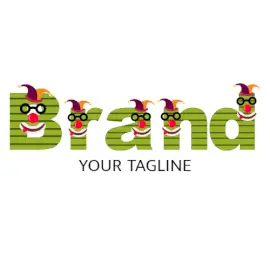 Online Editable Jester Hand Puppet Event Logo