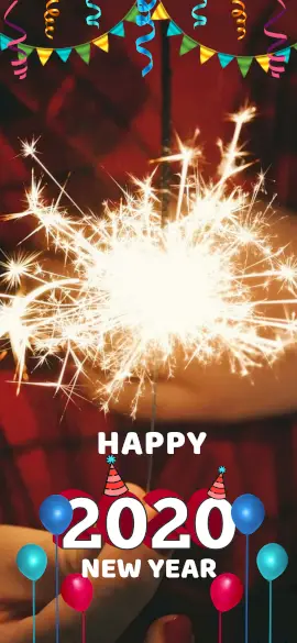 Online Editable New Year Eve Party With Balloons Snapchat Geofilter