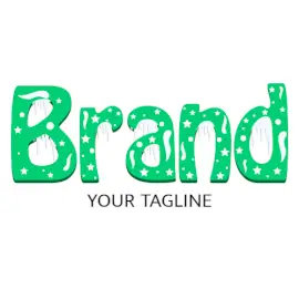 Online Editable Stars and Icicle Winter Text Events Logo