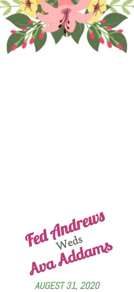Online Editable Floral Wedding Invitation Snapchat Geofilter