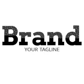 Online Editable Half Filled Lines Patterns On Text Creative Logo
