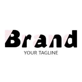 Online Editable Half Filled ZigZag Lines Creative Logo