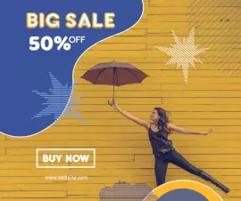 Online Editable Lifestyle Sale with patterns Facebook Post