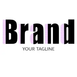 Online Editable Purple Circle Patterns on Text Creative Logo