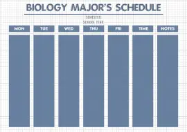 Online Editable School Time Table Design Class Schedule
