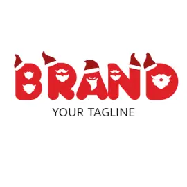 Online Editable Santa Claus On Text Events Logo