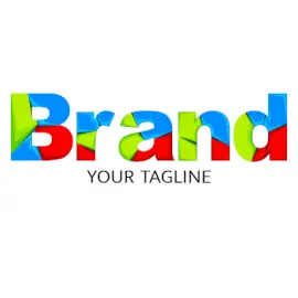 Online Editable Colorful Crystal Text Creative Logo