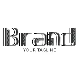 Online Editable Steel Text Architecture & Construction Logo