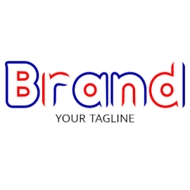 Online Editable Sleek Double Font Education & School Logo