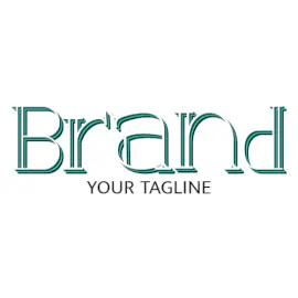 Online Editable Margin Text Unique Logo