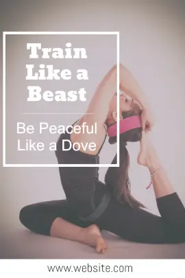 Online Editable Yoga Training Blog Graphic