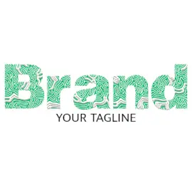 Online Editable Fingerprint Text Forensic Creative Logo