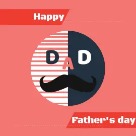 Online Editable Happy Father's Day Instagram Post