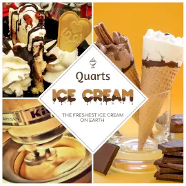 Online Editable Triangle Ice Cream Shop Shapes Photo Collage