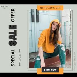 Online Editable Special Summer Sale Social Media Post
