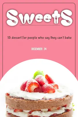 Online Editable Sweet Baking Ideas Pinterest Graphic