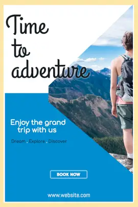 Online Editable Adventure Trip Planner Ad Pinterest Graphic