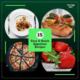 Online Editable 15 Quick Recipes Instagram Post