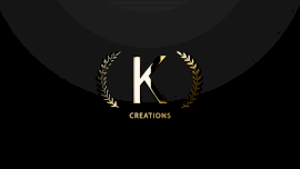 Online Editable Golden Luxury K Letter Logo Reveal
