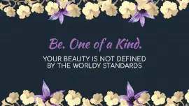 Online Editable Floral Human Nature Quotes Desktop Wallpaper