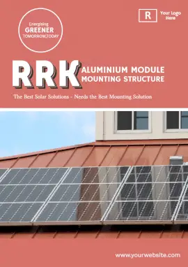 Online Editable Solar Rooftop for Home Mounting Solution A4 Document