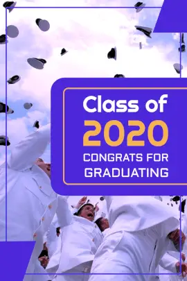 Online Editable Graduation Greeting Pinterest Graphic