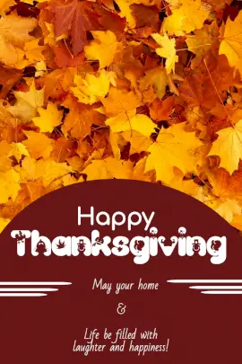Online Editable Thanksgiving Wish Card Pinterest Graphic