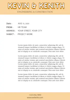 Online Editable Yellow 3D Text Project Work Memo Documents