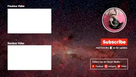 Online Editable Subscribe Element YouTube End Screen