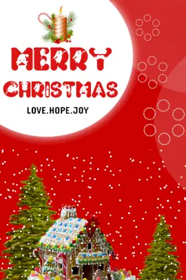 Online Editable Merry Christmas Card Pinterest Graphic
