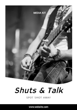 Online Editable Monochromatic Shuts & Talk Spot Show Media Kit