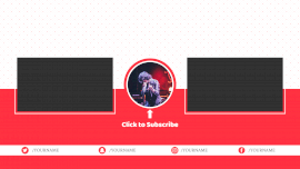Online Editable Click To Subscribe Element YouTube End Screen