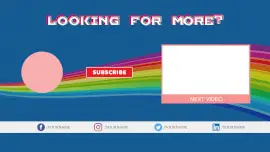 Online Editable Swirling Colors YouTube End Screen