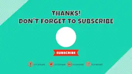 Online Editable Green Subscribe Element YouTube End Screen