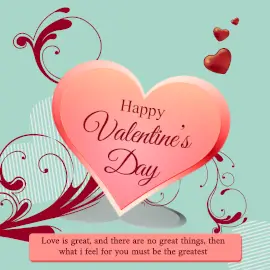 Online Editable Happy Valentine's Day Quote Instagram Post