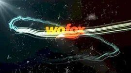 Online Editable Light Streaks with Plexus Logo Intro