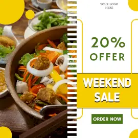 Online Editable Weekend Sale Instagram Ad