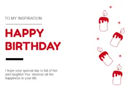 Online Editable Candle Light Border Birthday Card Lifestyle