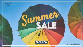 Online Editable Summer Sale YouTube Thumbnail