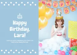 Online Editable Dotted Border Lara Birthday Card Lifestyle