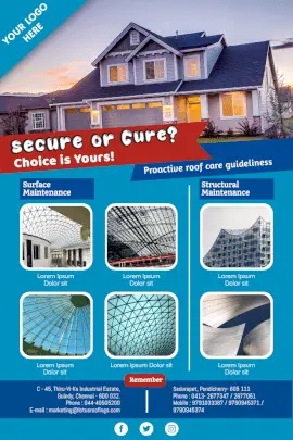 Online Editable Professional Roofing Installation Pinterest Graphic