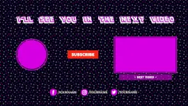 Online Editable Orange Subscribe Element YouTube End Screen