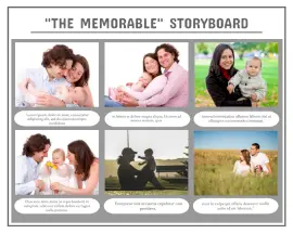 Online Editable Memorable Family Storyboard