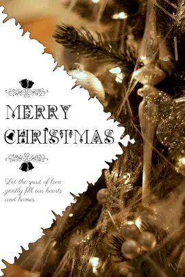 Online Editable Merry Christmas Wish Pinterest Graphic