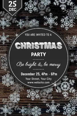 Online Editable Christmas Party Invitation Tumblr Graphic