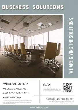 Online Editable Business Marketing Solutions A4 Document