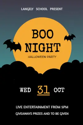 Online Editable Halloween Party Pinterest Graphics