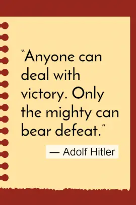 Online Editable Adolf Hilter Sayings Pinterest Graphic