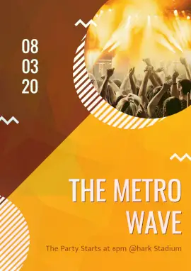 Online Editable The Metro Wave Event Program