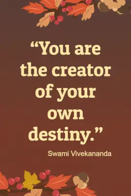 Online Editable Self-Help Swami Vivekananda Learnings Pinterest Graphic